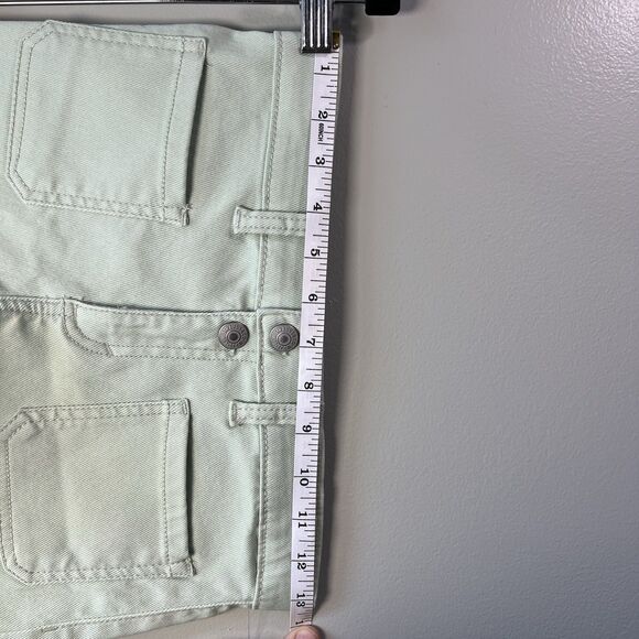 Levi's Stretch Girlfriend Shorts, Mint Green, Size 10 Reg - Picture 9 of 15